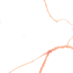 Night-time road noise heatmap for YO8 4BD