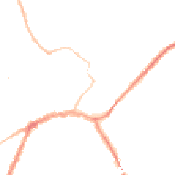 Night-time road noise heatmap for YO8 4EA