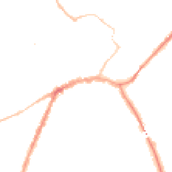 Night-time road noise heatmap for YO8 4HJ