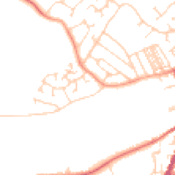 Daytime road noise heatmap for YO8 4RW