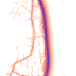 Daytime road noise heatmap for YO8 5EY