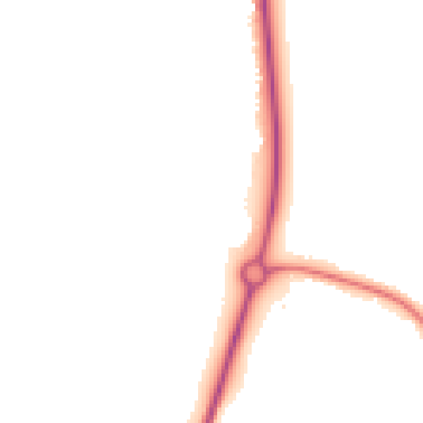 Night-time road noise heatmap for YO8 5HD