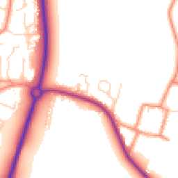 Daytime road noise heatmap for YO8 5HQ