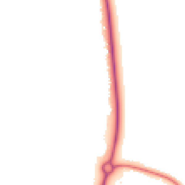 Night-time road noise heatmap for YO8 5JN