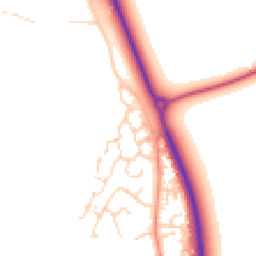 Daytime road noise heatmap for YO8 5NB