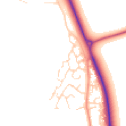 Daytime road noise heatmap for YO8 5NG