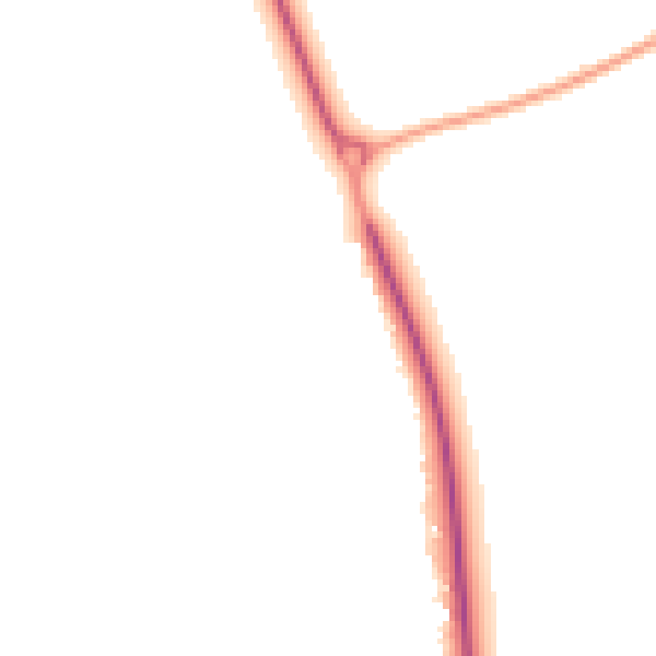 Night-time road noise heatmap for YO8 5NH