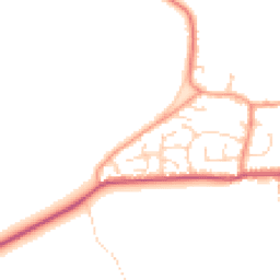Daytime road noise heatmap for YO8 5RR