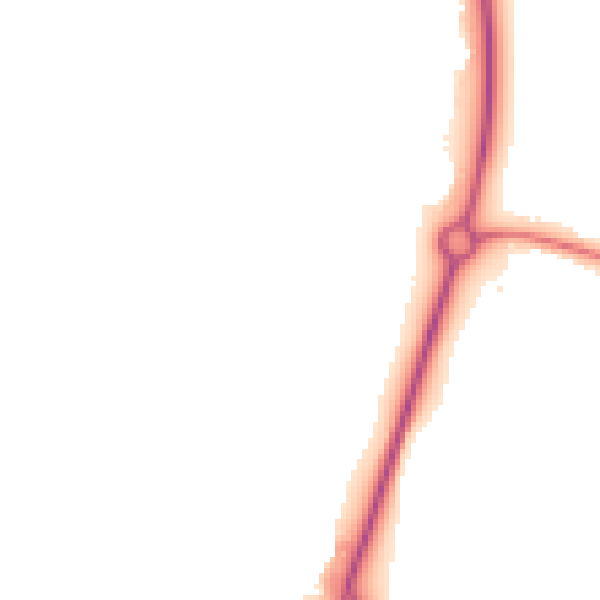 Night-time road noise heatmap for YO8 5XW