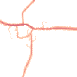 Daytime road noise heatmap for YO8 6AD