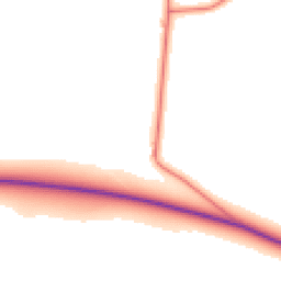 Daytime road noise heatmap for YO8 6EN