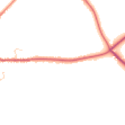 Daytime road noise heatmap for YO8 6LY