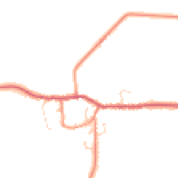 Daytime road noise heatmap for YO8 6NF