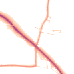Daytime road noise heatmap for YO8 6NW