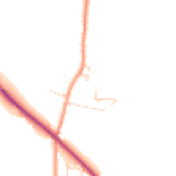 Daytime road noise heatmap for YO8 6NZ