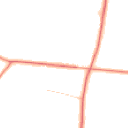 Daytime road noise heatmap for YO8 6PA