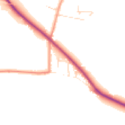 Daytime road noise heatmap for YO8 6PW