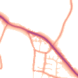 Daytime road noise heatmap for YO8 6QA