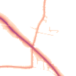 Daytime road noise heatmap for YO8 6RT