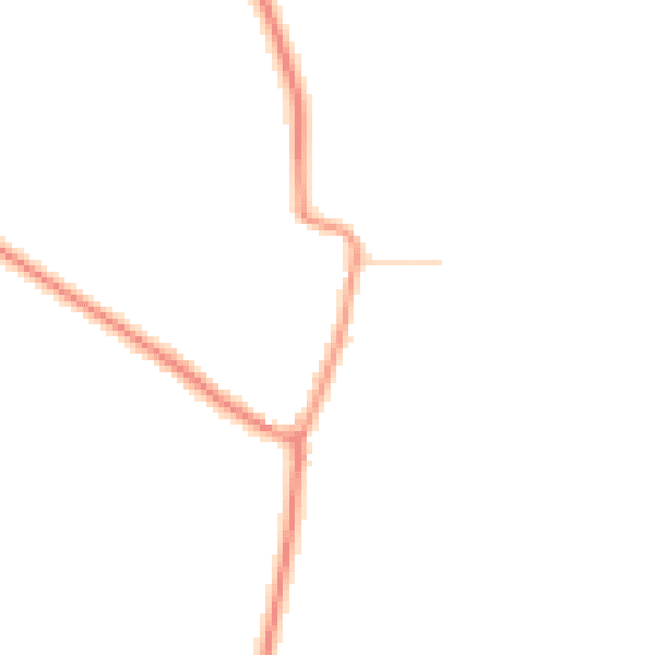 Daytime road noise heatmap for YO8 6ST