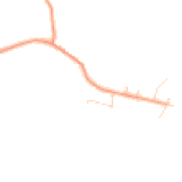 Daytime road noise heatmap for YO8 8GZ