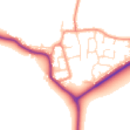 Daytime road noise heatmap for YO8 8HW