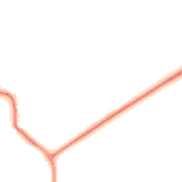 Night-time road noise heatmap for YO8 8JZ