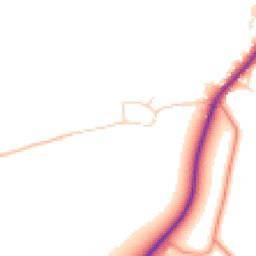 Daytime road noise heatmap for YO8 8LR