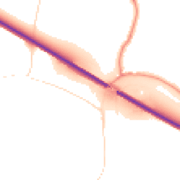 Daytime road noise heatmap for YO8 8PG