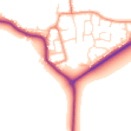 Daytime road noise heatmap for YO8 8RD