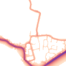 Daytime road noise heatmap for YO8 8RF