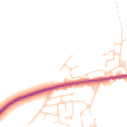 Daytime road noise heatmap for YO8 9JS