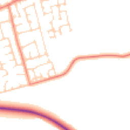 Daytime road noise heatmap for YO8 9NJ