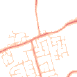 Daytime road noise heatmap for YO8 9NY
