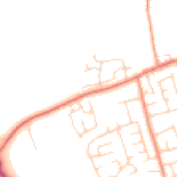 Daytime road noise heatmap for YO8 9PD