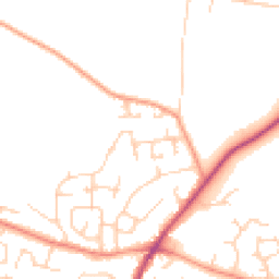 Daytime road noise heatmap for YO8 9TA