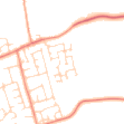 Daytime road noise heatmap for YO8 9TS